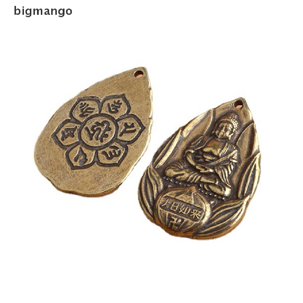 Bigmango 1 Mặt Dây Chuyền Nhỏ Bằng Đồng Thau Trơn Hình Thánh Thần Trung Quốc Cổ Điển Sáng Tạo Trang Trí Đám Cưới