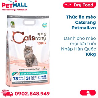 Thức ăn mèo Catsrang 10kg - Dành cho mèo mọi lứa tuổi, nhập Hàn Quốc Petmall