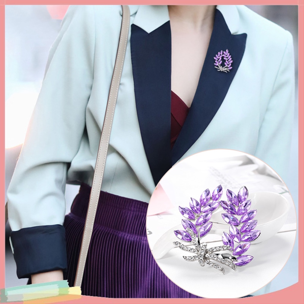 Ghim Cài Áo Hình Hoa Đính Kim Cương Giả Thời Trang Cho Nữ