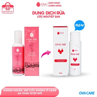 Dung dịch vệ sinh cốc nguyệt san OvaCare chứa than hoạt tính giúp ngăn ngừa vi khuẩn, tiệt trùng, khử mùi (150ml)