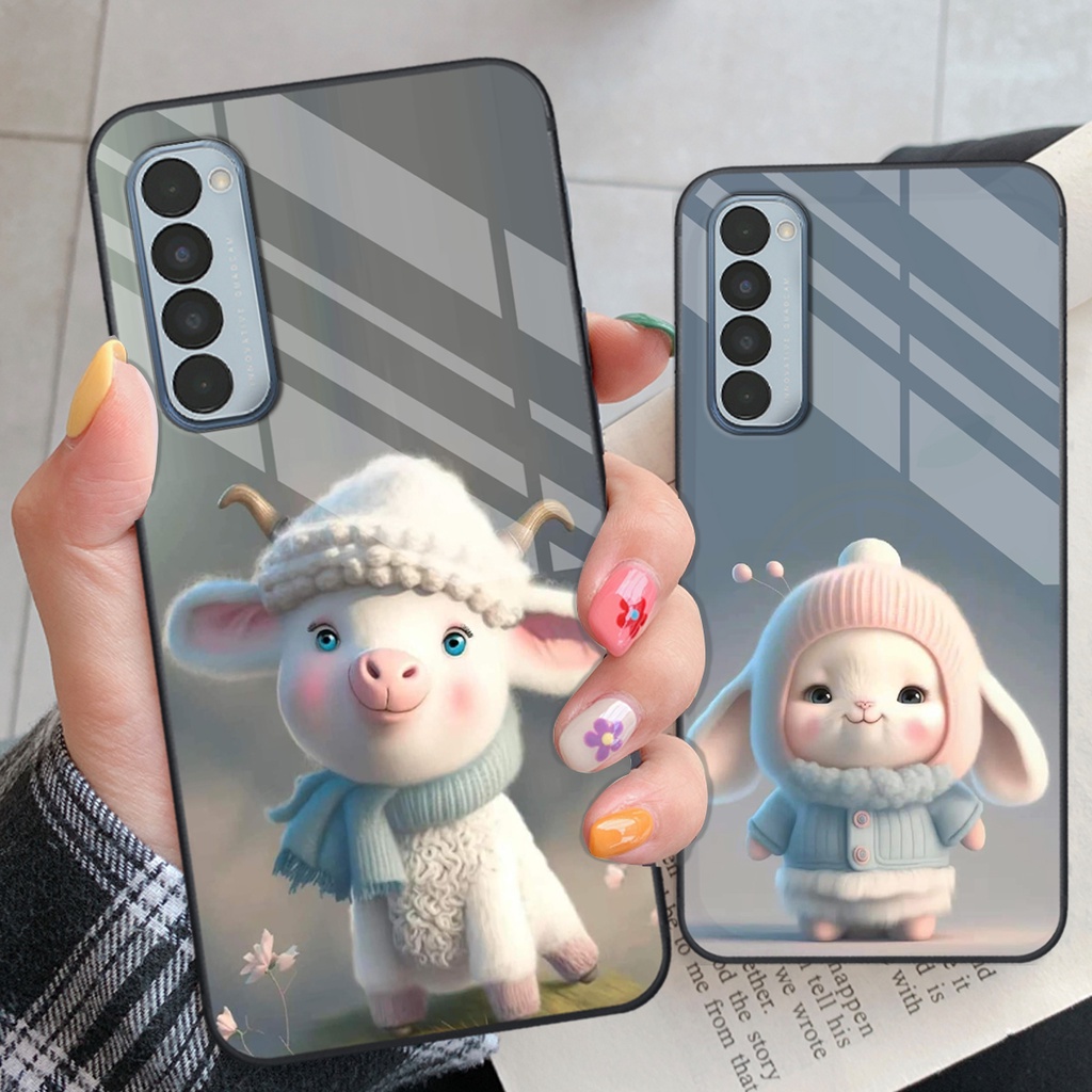 Ốp lưng cho OPPO Reno4 /  Reno4 Pro / Reno 4 in hình 12 con giáp Hot trend siêu dễ thương