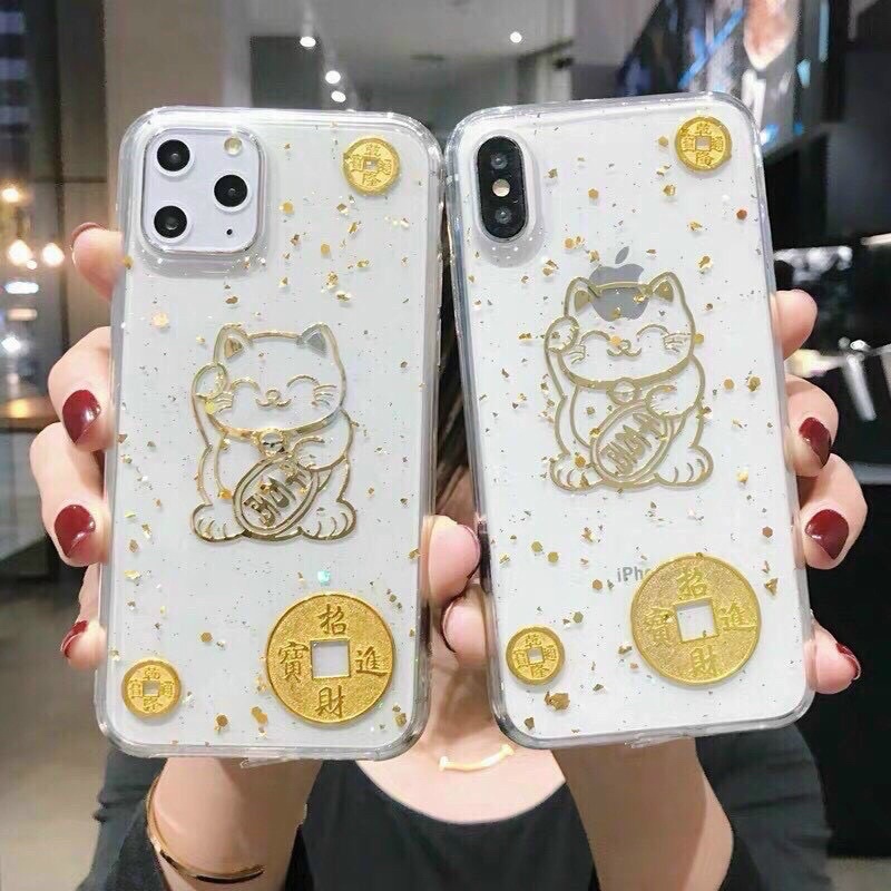 Ốp lưng iphone Mèo thần tài /11/11 promax/12/12promax/13/13 promax/14pro/14promax