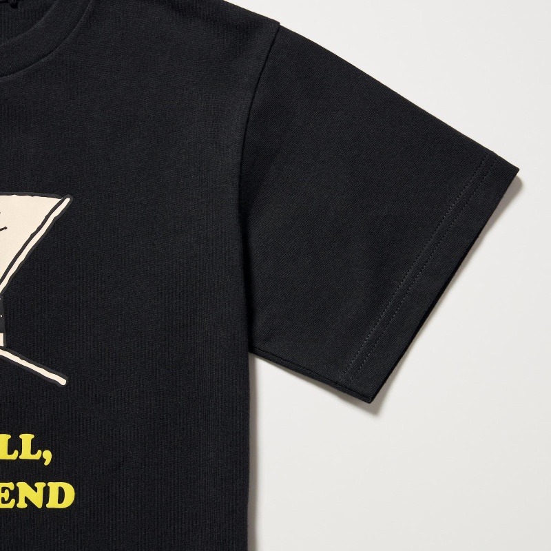 Áo Thun Uniqlo Tay Ngắn In Hình Chú Chó Ngộ Nghĩnh Đáng Yêu Cho Nam Và Nữ