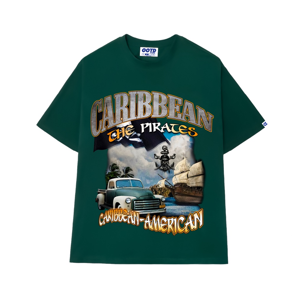 Áo thun CARIBEAN Basic Tee phông nam nữ tay lỡ