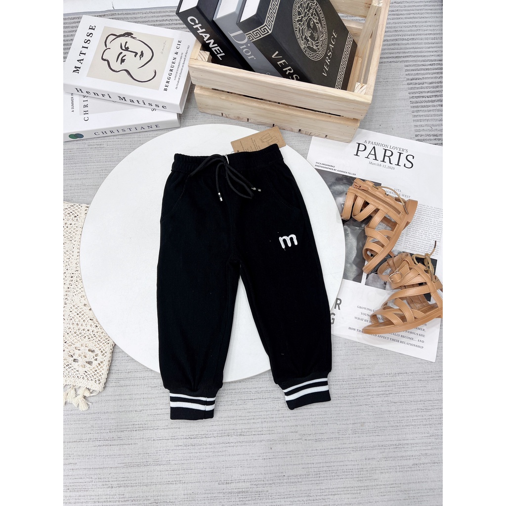 Quần nỉ tăm cho bé, quần dài cho bé KIDGANG