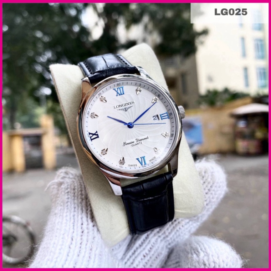Đồng Hồ Nam longines Sapphire LG025 Máy Pin Nhật Chống nước, Chống Xước Tuyệt Đối free ship toàn quốc