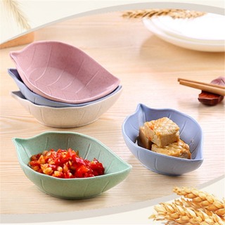 Đĩa đựng nước chấm lúa mạch hình lá liễu D017