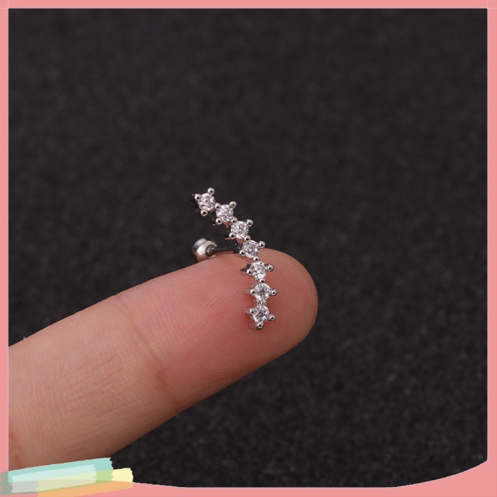 Khuyên tai đính đá đa hình dạng cho nữ giới