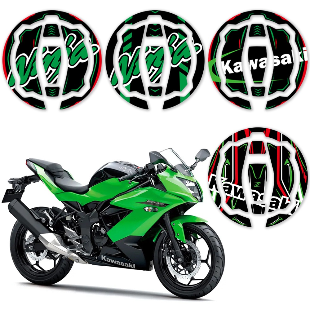 Kawasaki Ninja Nắp xăng nhiên liệu Nhãn dán phản chiếu Vỏ bình xăng xe máy Bảo vệ chống trầy xước Miếng dán chống thấm nước Phụ kiện phổ quát Đối với H2R Ninja 400 300 650