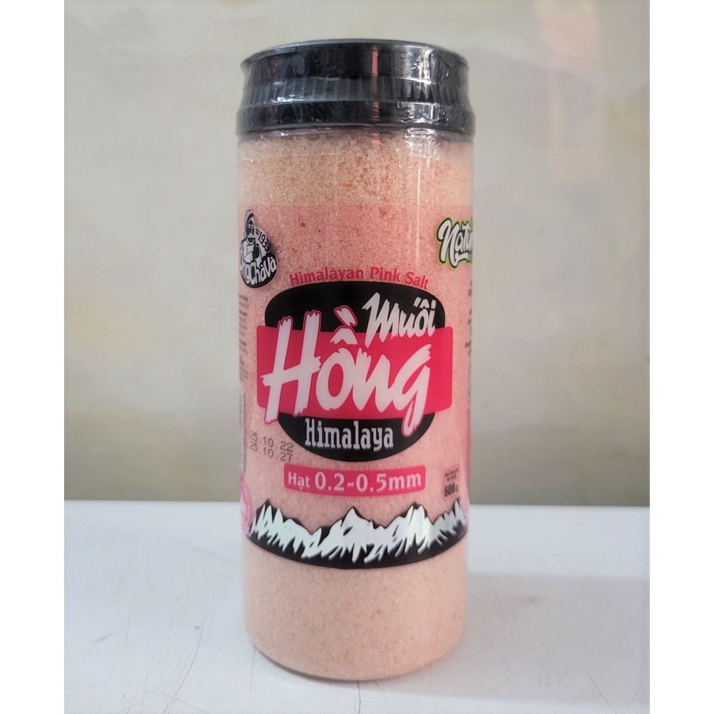 [Hủ 600g] MUỐI HỒNG HIMALAYA Ông Chà Và [Pakistan] NOSAFOOD Himalayan Pink Salt (nosa)