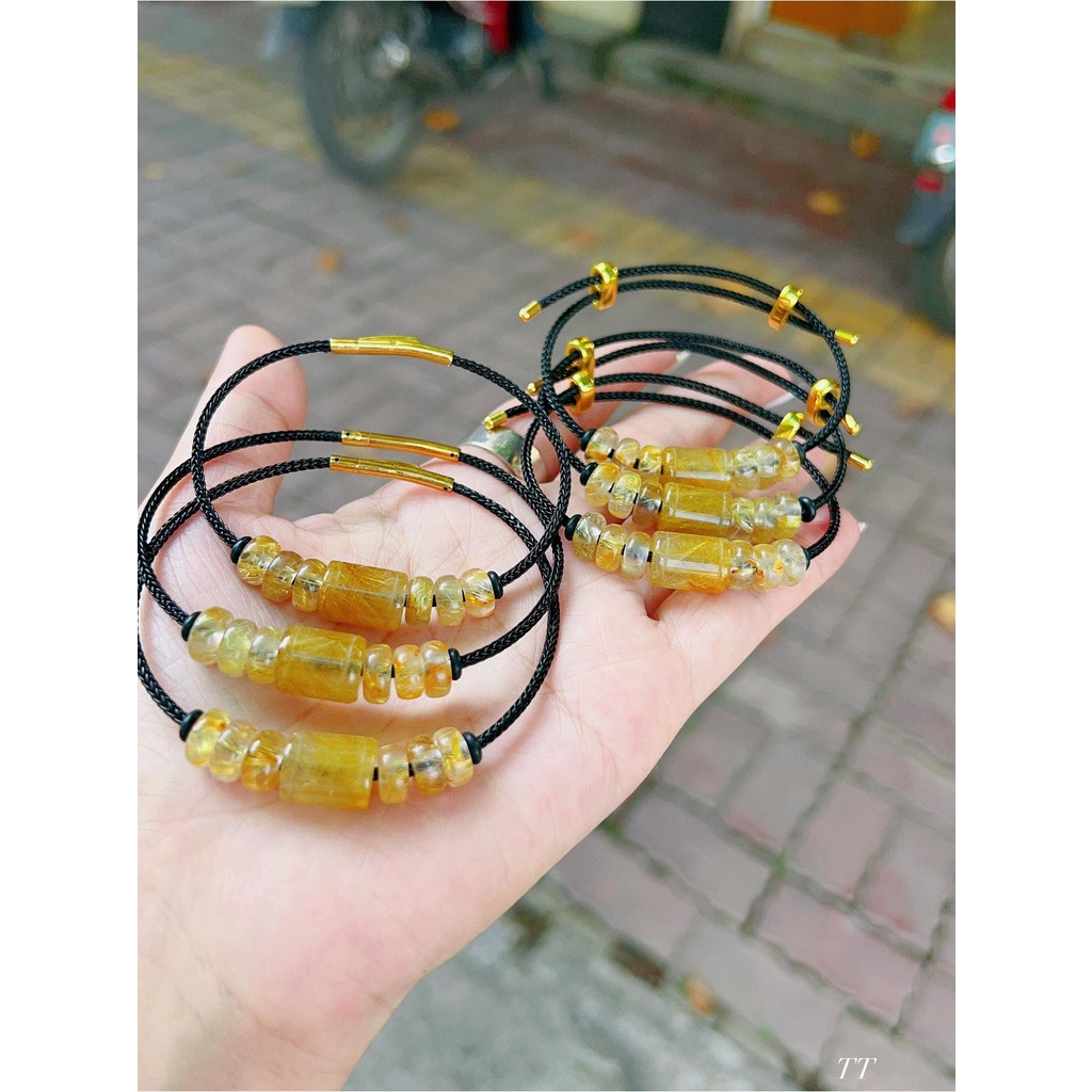 Vòng tay dây thép - dây cáp xỏ đá