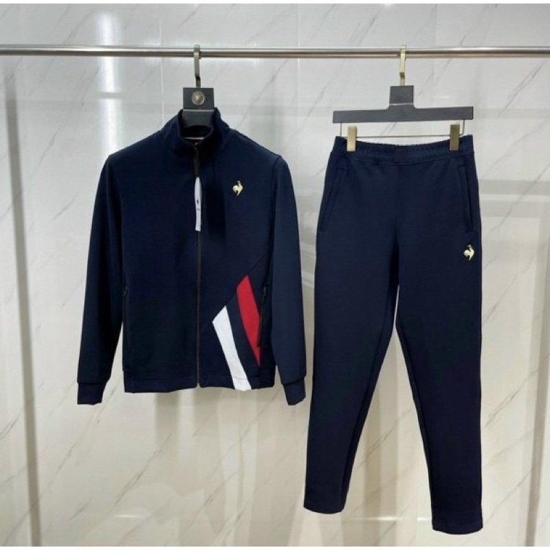 Bộ thể thao thu đông ống thả có dãn có hoạ tiết, Bộ thu đông kéo khoá phong cách hàn quốc btshop từ 45 đến 75 kg