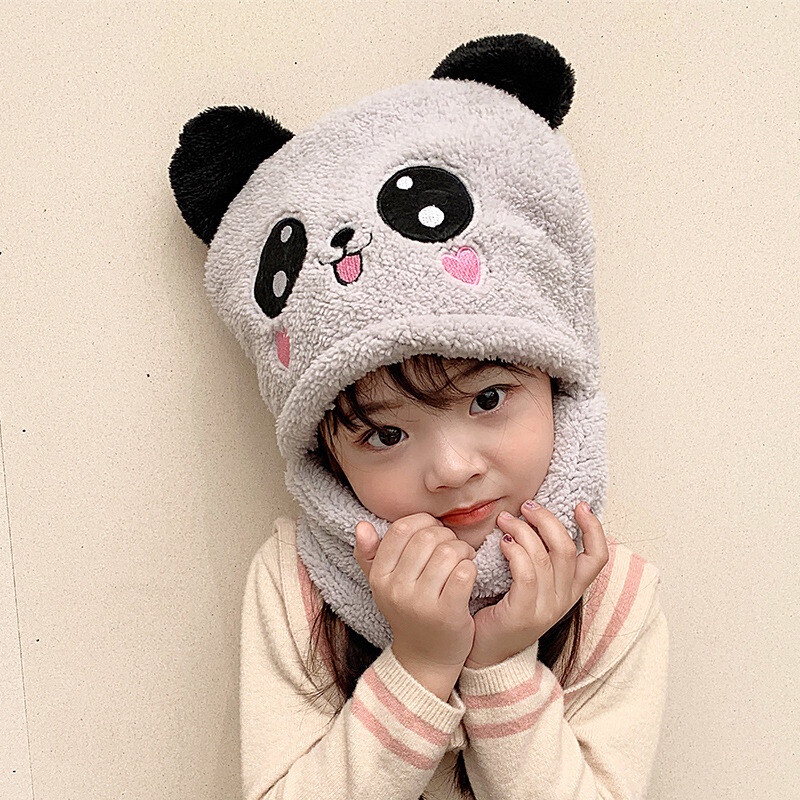 mũ len cho bé Mũ len Trùm Tai Giữ Ấm Chống Gió Mùa Thu Đông Bảo Vệ Tai cho Trẻ Em
