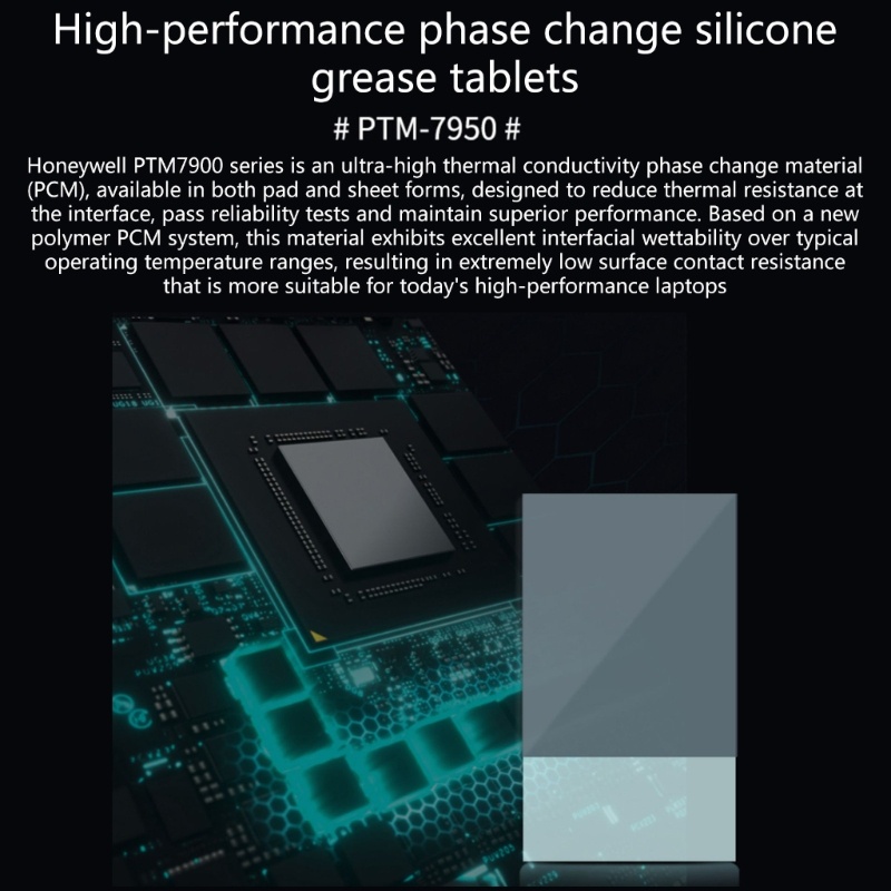 Miếng Đệm Silicone Dẫn Nhiệt Honeywell PTM7950 Phase Dành Cho Máy Tính Xách Tay