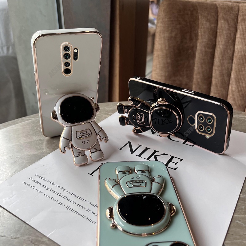 Ốp Điện Thoại Có Giá Đỡ Hình Phi Hành Gia Cho Redmi 9 10C 10 9A 9C A1 10A