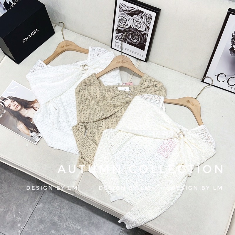 Áo ren lông thỏ tiểu thư