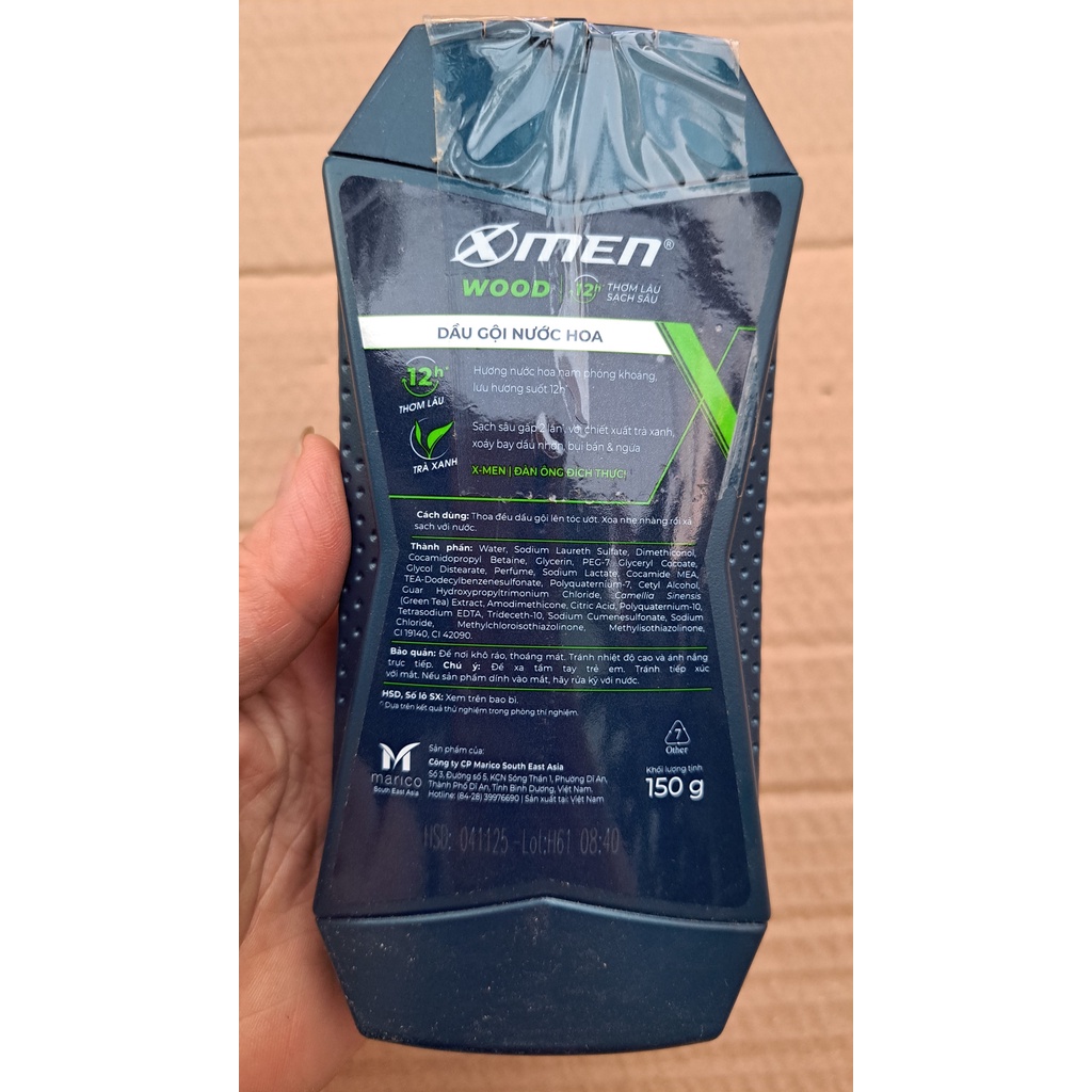 Chai dầu gội nước hoa Xmen Wood 150g