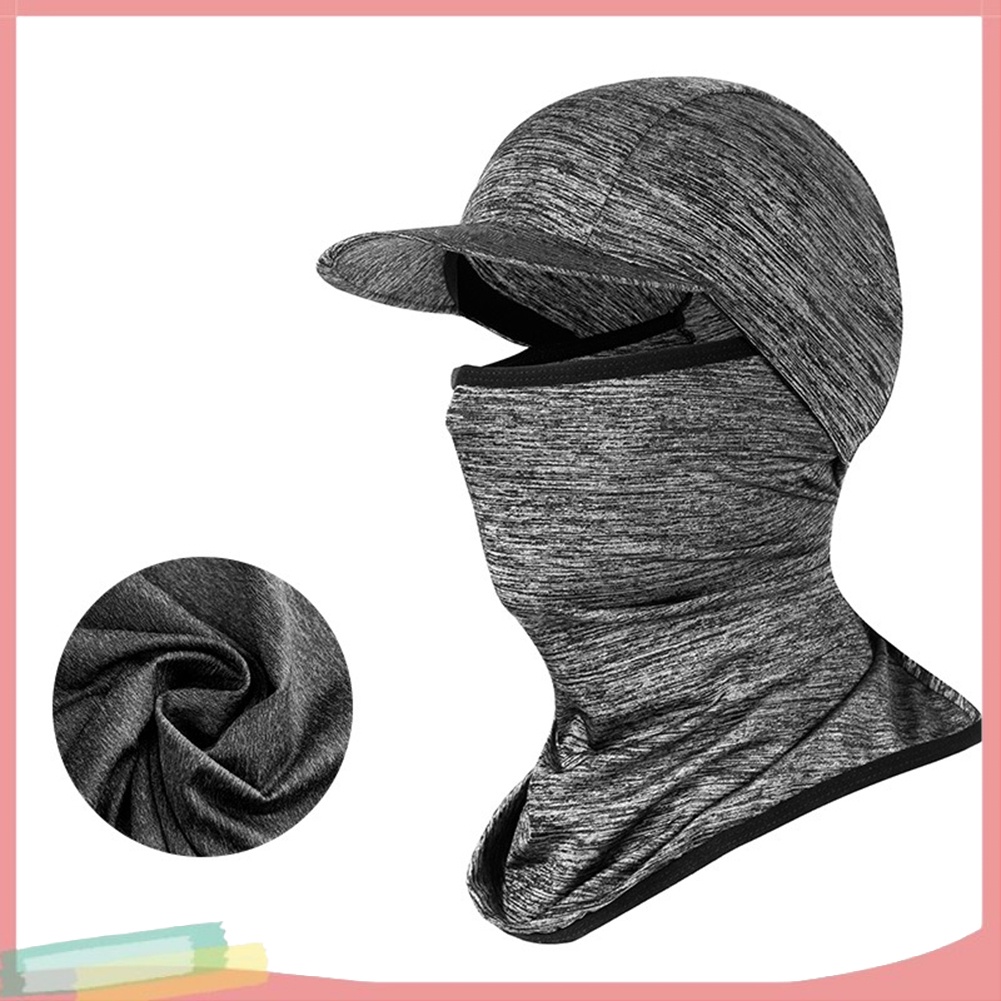 Mũ đội chống nắng có vành kèm khẩu trang che mặt cổ dành cho người đi xe đạp