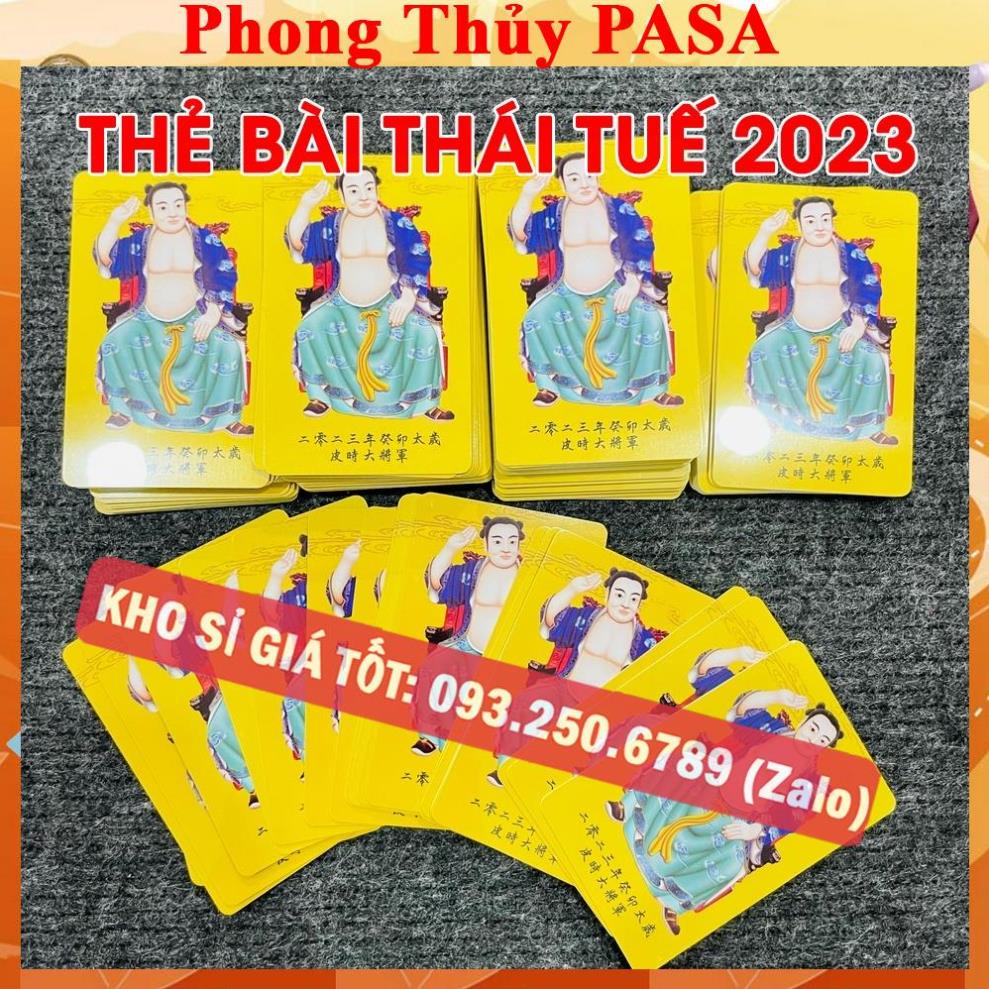 BÁN CHẠY Kim Bài Thái Tuế 2023 Giá Sỉ , Bằng nhựa cứng , Chuẩn Năm [THẺ NHỰA VÀNG]