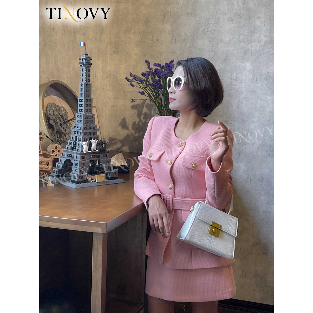 Bộ Vest Cổ Tròn Olis Set TINOVY BOA22104