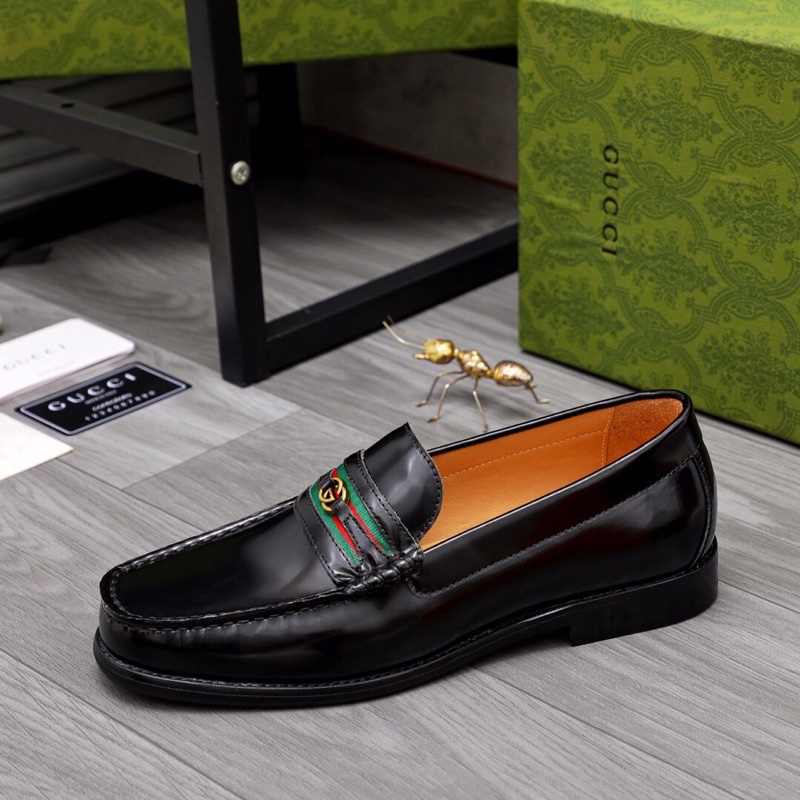 Giày lười nam giày công sở da thật cao cấp Gucci GC
