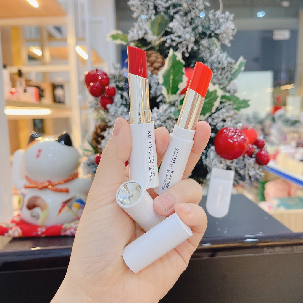 Set son dưỡng môi có màu SU:M 37 Time Energy Moist Lip Balm Special