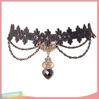 Vòng cổ choker ren màu đen cá tính cho nữ