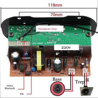 Loa Crown 5 Vuông tích hợp bluetooth