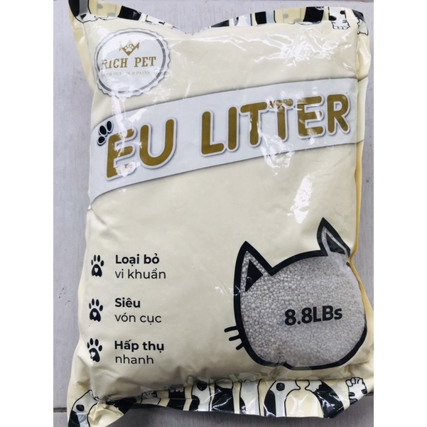 Cát  EU LITTER siêu vón, khử mùi tốt , hút nước nhanh