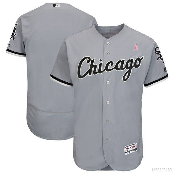 MLB Hq1 Áo Bóng Chày Thể Thao Phiên Bản Mẹ Chicago Màu Trắng Sox Cổ Điển Plus Size QH1