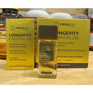 ✅Dầu nóng thảo mộc Longevity essential oil - Nanogize ___ / 1 chai 🛍🛍💯