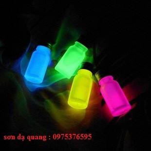sơn phát quang phát sáng dạ quang  lọ 15ml
