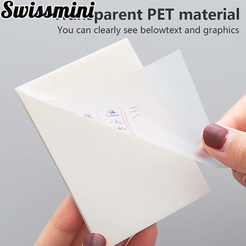 Giấy note copy DecorMe giấy note trong suốt tàng hình giấy ghi chú nhiều màu không thấm nước phụ kiện văn phòng phẩm