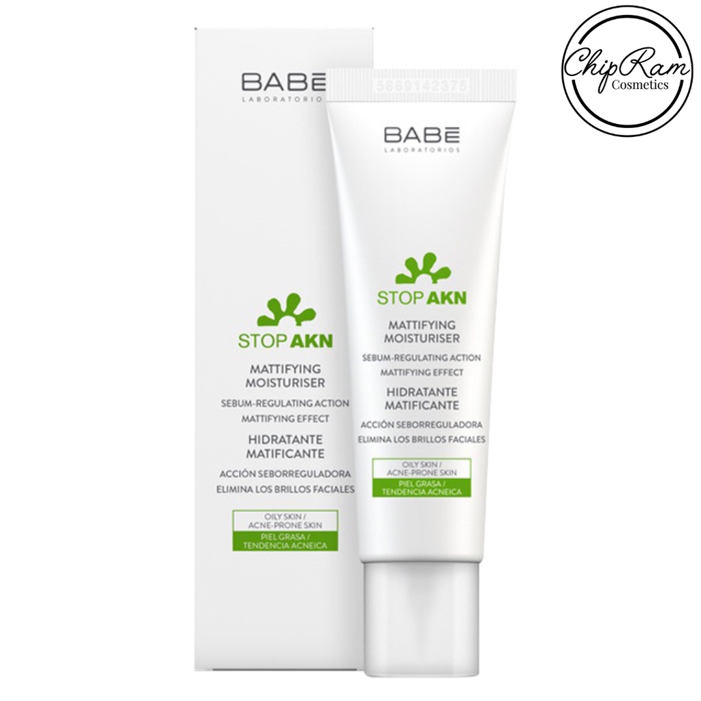 KEM DƯỠNG MATTIFYING MOISTURISER BABE KIỀM DẦU, GIẢM MU.N 50ML