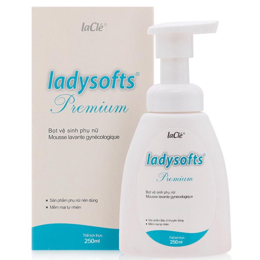 ( chai 250ml) Ladysofts dung dịch vệ sinh phụ nữ lacle ladysoft