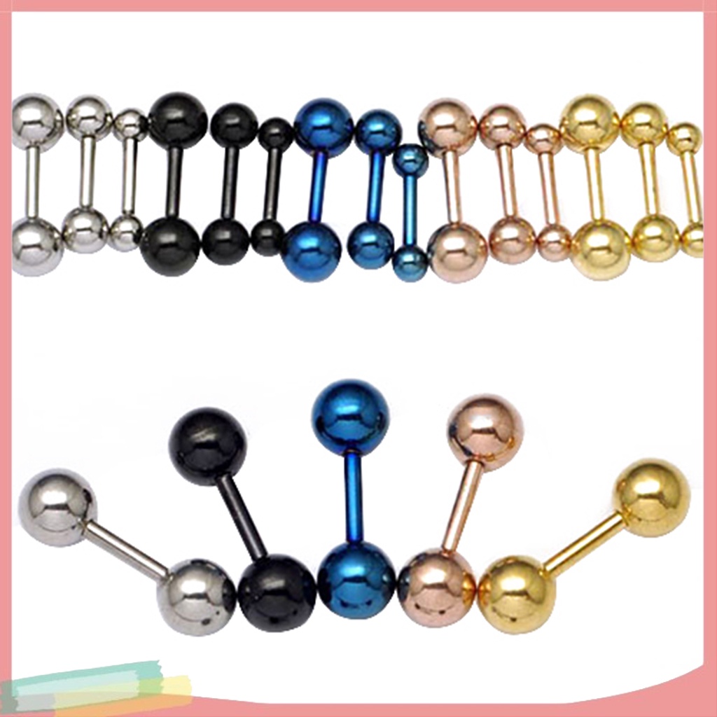 Đôi khuyên tai hình quả tạ đơn giản cá tính cho nam