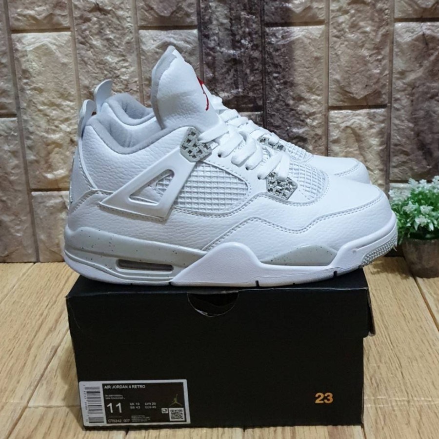 Giày Thể Thao Air Jordan 4 lichias Oreo aj4 Nửa Đế Joe Thế Hệ 4 Cá Tính
