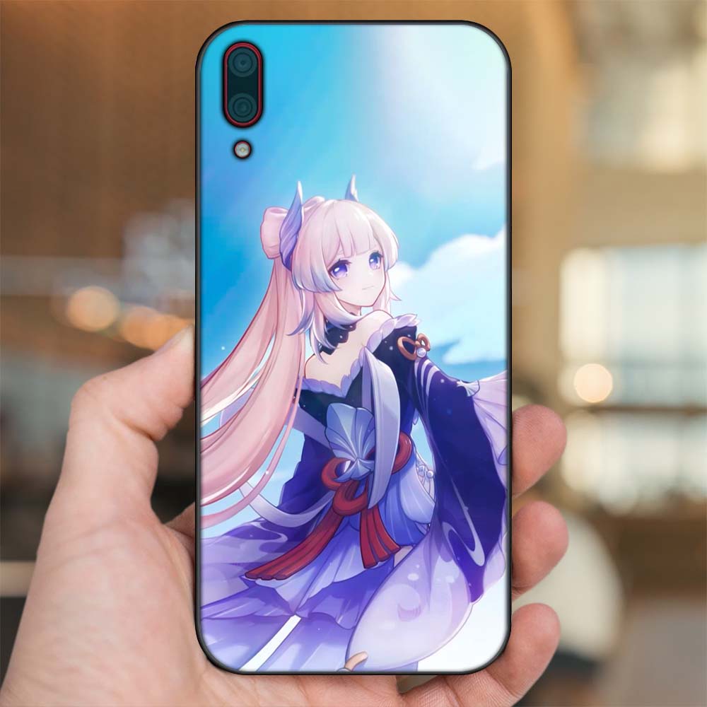 Ốp lưng Huawei Y7 Pro 2019 viền đen in hình Sangonomiya Kokomi Genshin Impact