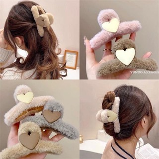 Kẹp tóc lông Tim Hàn Quốc nhiều màu