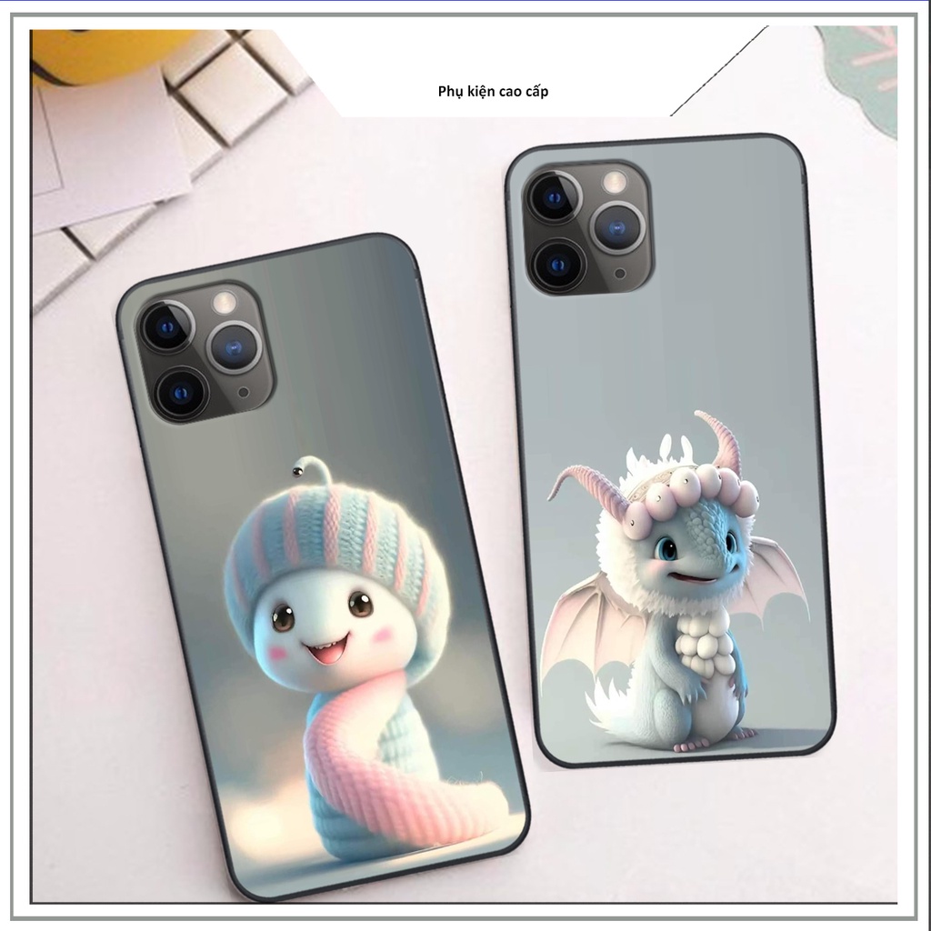 Ốp lưng iphone 11pro/11promax Viền Vuông in hình 12 con giáp Hot trend siêu dễ thương