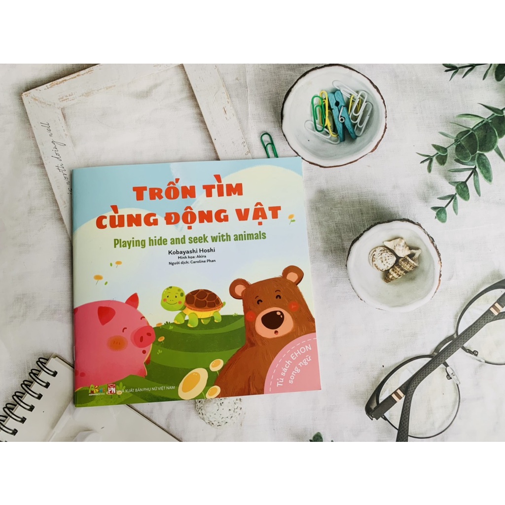 Sách - Combo Tủ sách Ehon song ngữ - Song Ngữ Việt Anh dành cho trẻ từ 0-6 tuổi ( Quét QR có file nghe )