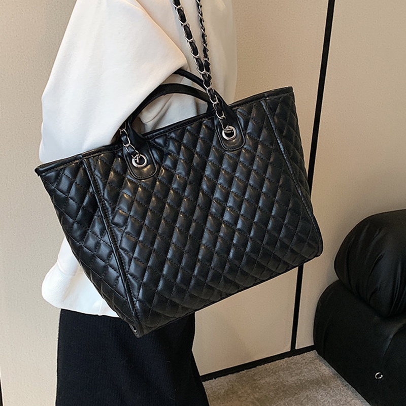 Ielgy Túi Đeo Vai Sức Chứa Lớn Dây Xích Hình Thoi Cho Nữ