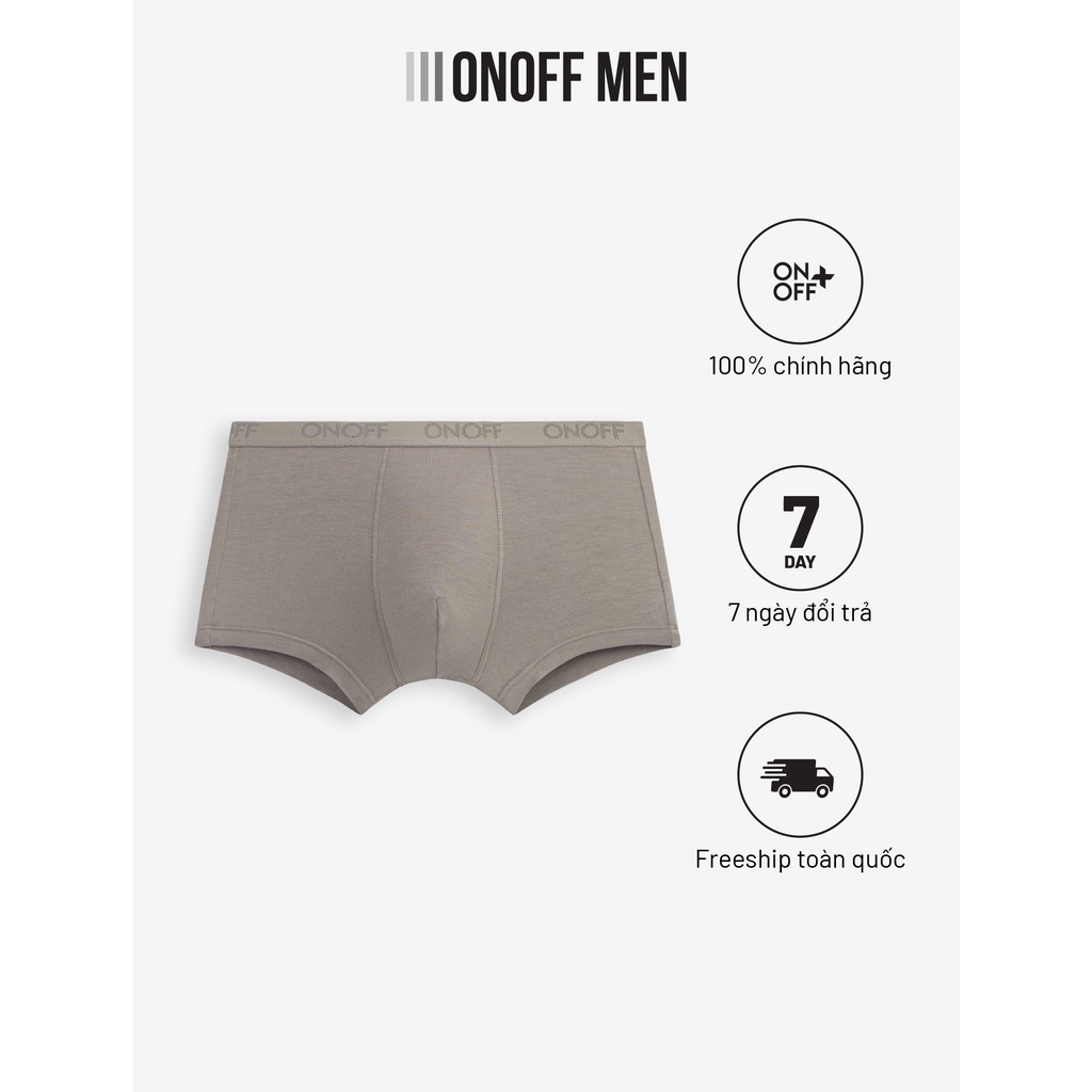 Quần lót nam dáng trunk vải tơ nhân tạo viscose mềm mại cao cấp - hàng chính hãng ONOFF 18UO22A007