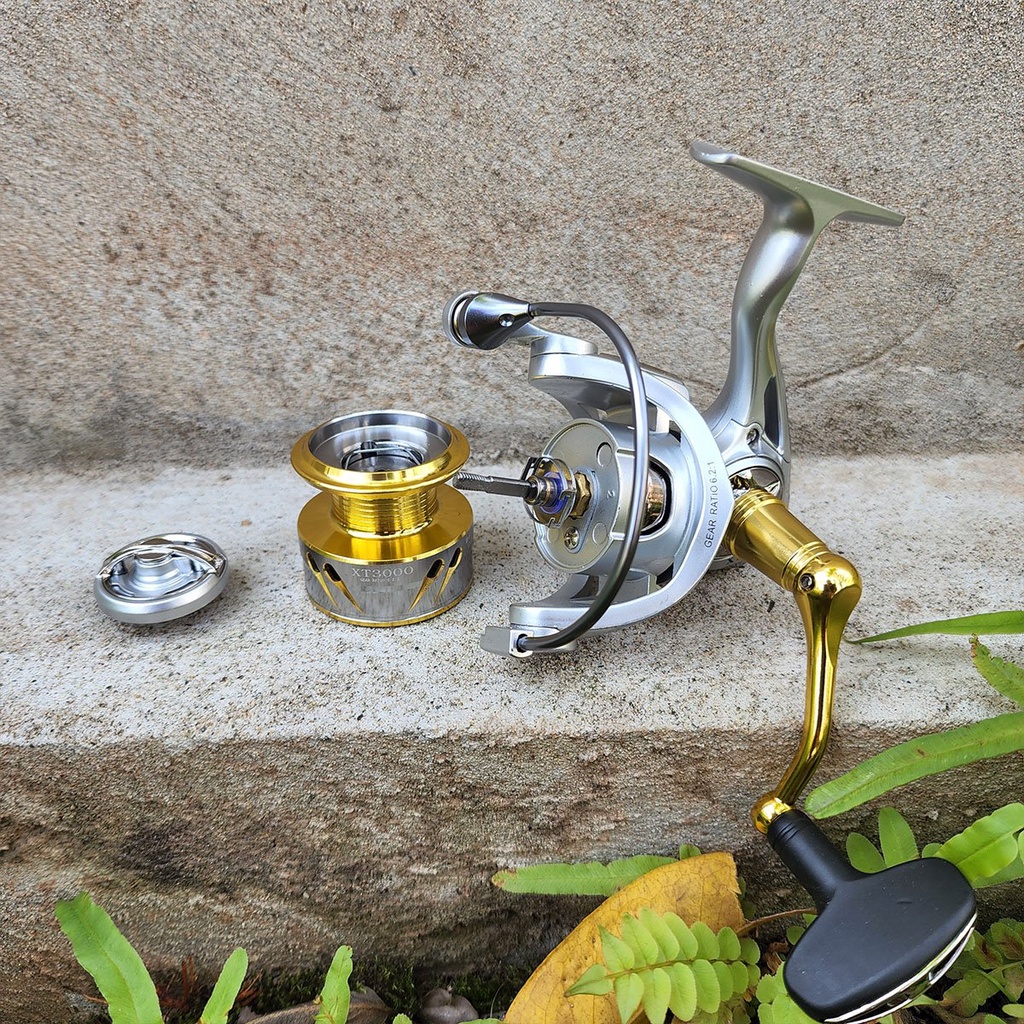 Máy câu cá  cao cấp máy câu lure kim loại cối nông và cối vừa siêu êm REELSKING XT