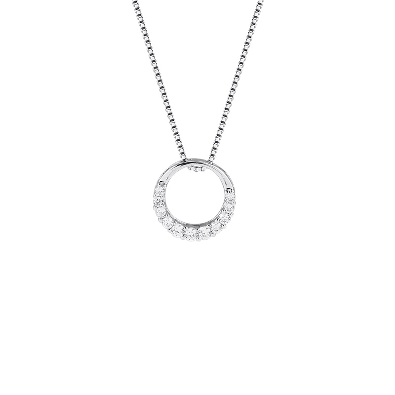 Vòng cổ Mặt Trăng Khuyết Đính Đá Lấp Lánh Mới