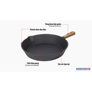 Chảo Gang Cast Iron CLS Lưu Nhiệt Lâu, Giúp Món Ăn Thơm Ngon