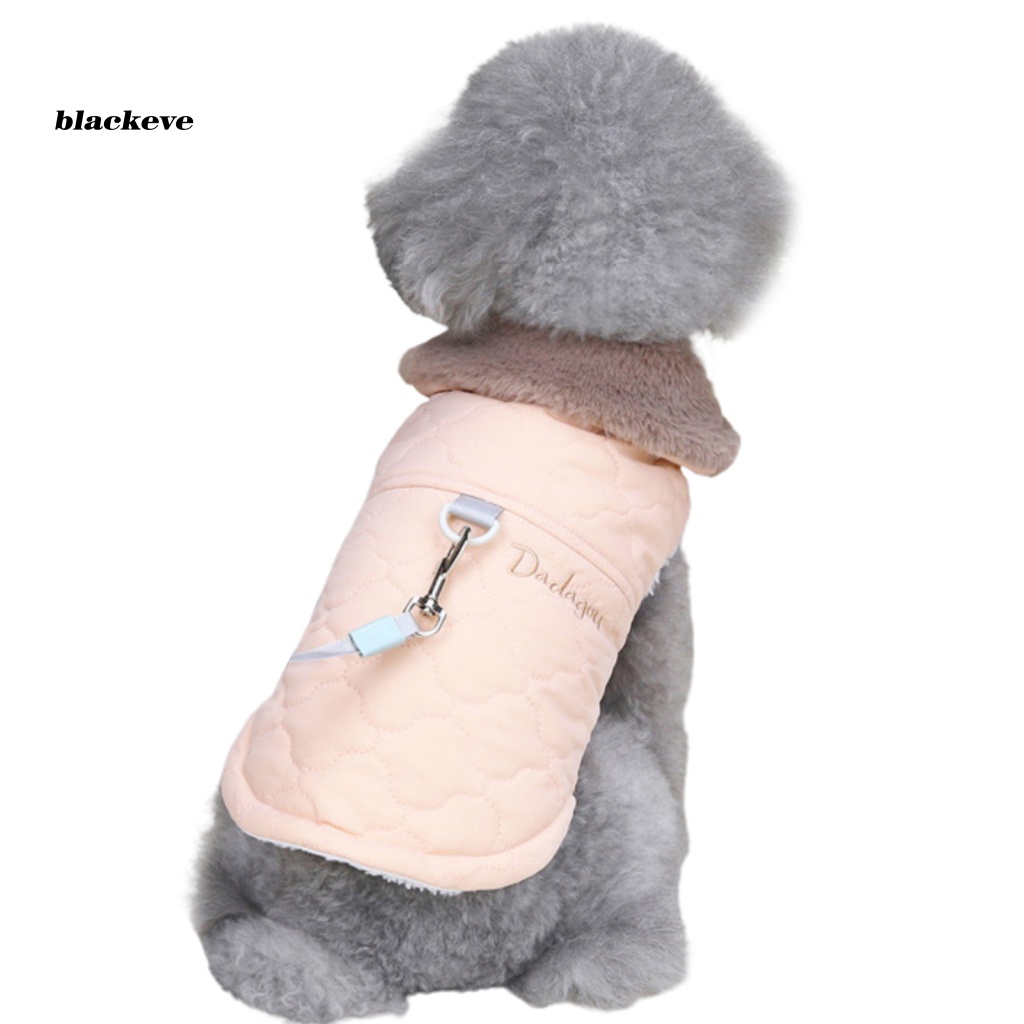 Áo Khoác Mùa Đông Màu Tương Phản Thoải Mái Hai Chân Cho Thú Cưng