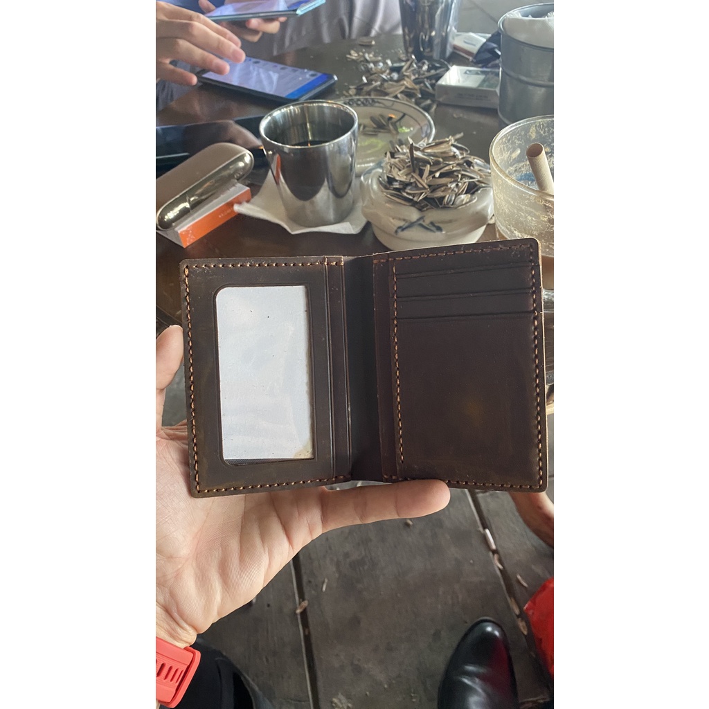 Ví Nam Da Bò Sáp Nhập Khẩu - Bảo Hành 12 Tháng