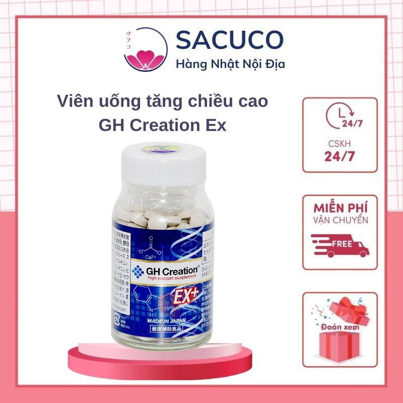 Viên uống tăng chiều cao GH Creation EX Nhật Bản 270 Viên