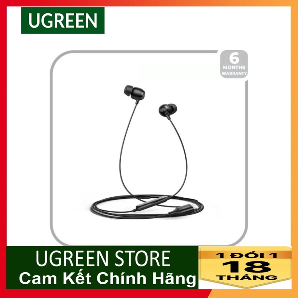 Tai nghe nhét tai cổng Lighting UGREEN 80655 Chuẩn MFi Tương thích 10.0.2 trở lên - Hàng chính hãng